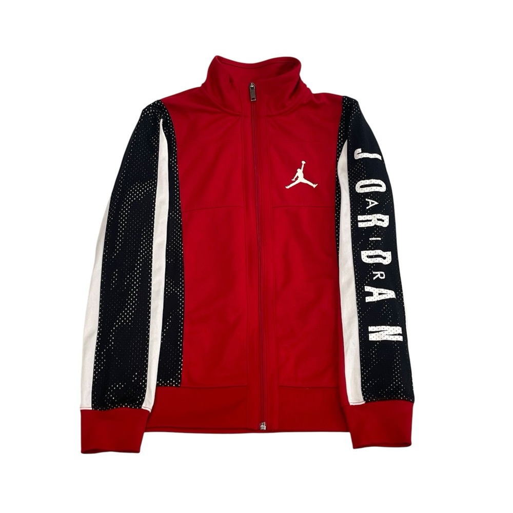 Jordan Boys Tricot Track Jacket Full Zip Long Sleeve Nike size Large